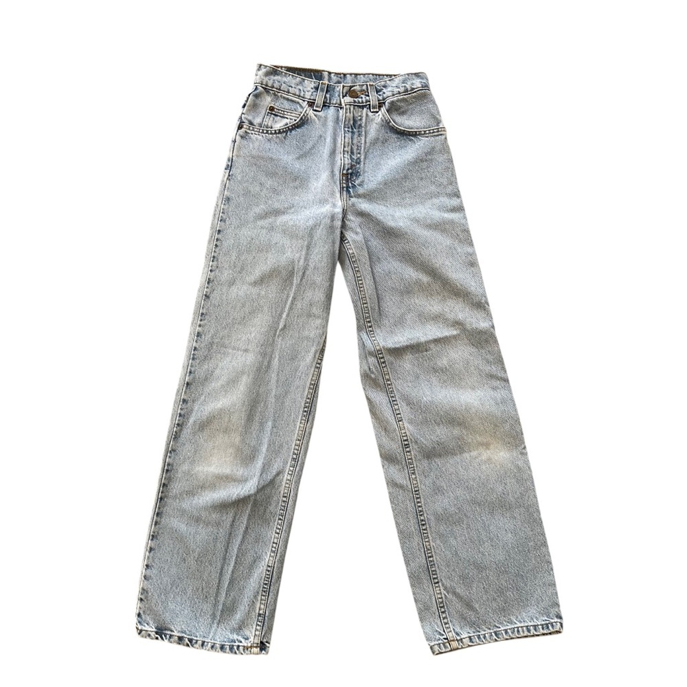 ✨ Vintage Levi’s Orange Tab‎ Light Wash High Rise Straight Leg Jeans Sz 14